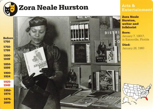 1994-01 Grolier Story of America Cards #65.17 Zora Neale Hurston Front