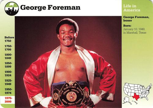 1994-01 Grolier Story of America #66.8 George Foreman Front