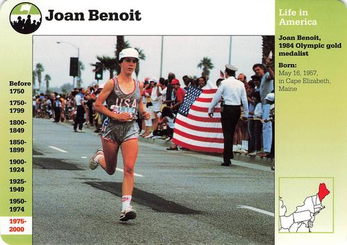 1994-01 Grolier Story of America Cards #66.10 Joan Benoit Front