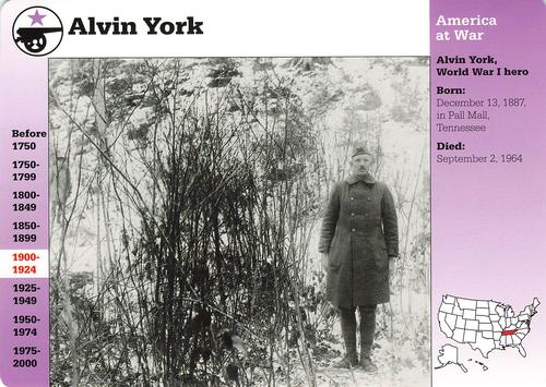 1994-01 Grolier Story of America Cards #66.12 Alvin York Front