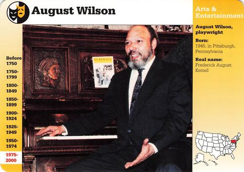 1994-01 Grolier Story of America Cards #66.14 August Wilson Front