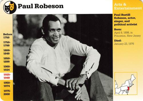 1994-01 Grolier Story of America #67.16 Paul Robeson Front