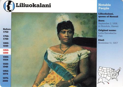 1994-01 Grolier Story of America #71.3 Liliuokalani Front