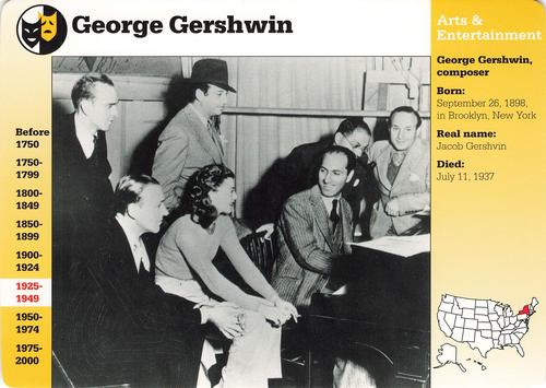 1994-01 Grolier Story of America #71.14 George Gershwin Front