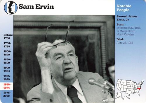 1994-01 Grolier Story of America #73.3 Sam Ervin Front