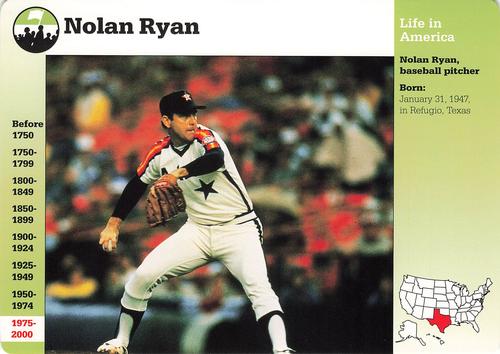 1994-01 Grolier Story of America #75.12 Nolan Ryan Front