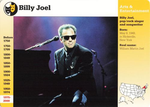 1994-01 Grolier Story of America Cards #76.16 Billy Joel Front