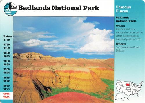 1994-01 Grolier Story of America #76.18 Badlands National Park Front