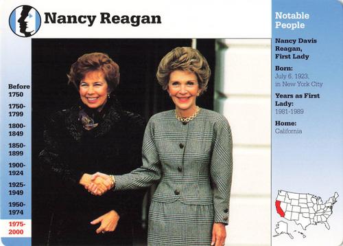1994-01 Grolier Story of America #77.8 Nancy Reagan Front
