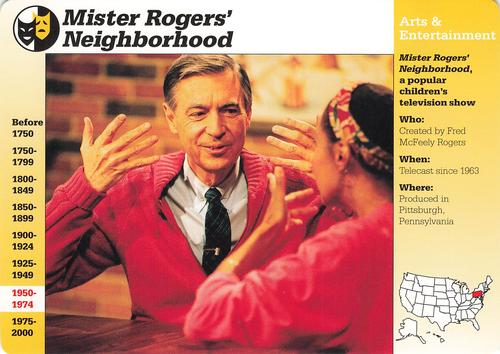 1994-01 Grolier Story of America Cards #78.13 Mister Rogers' Neighborhood Front
