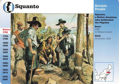 1994-01 Grolier Story of America Cards #79.17 Squanto Front