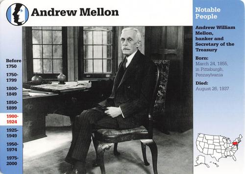 1994-01 Grolier Story of America Cards #80.2 Andrew Mellon Front