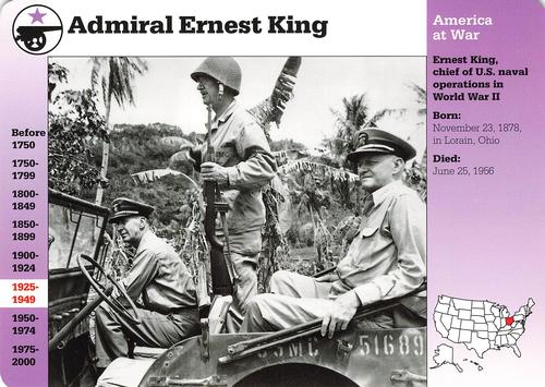 1994-01 Grolier Story of America Cards #80.12 Admiral Ernest King Front