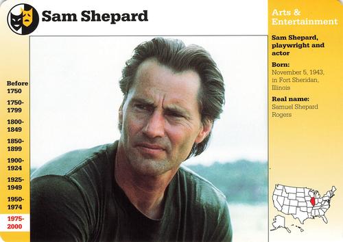 1994-01 Grolier Story of America #81.15 Sam Shepard Front