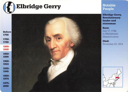 1994-01 Grolier Story of America #83.2 Elbridge Gerry Front