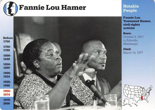 1994-01 Grolier Story of America #84.1 Fannie Lou Hamer Front