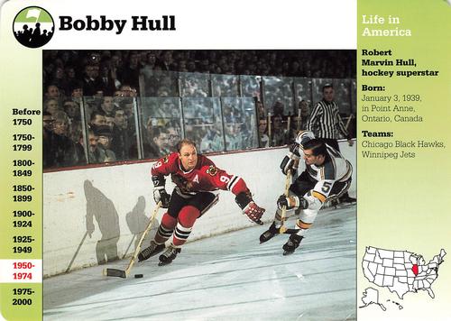 1994-01 Grolier Story of America Cards #85.7 Bobby Hull Front