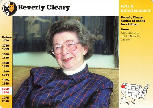 1994-01 Grolier Story of America #86.16 Beverly Cleary Front