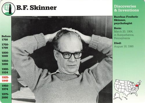 1994-01 Grolier Story of America #87.17 B.F. Skinner Front