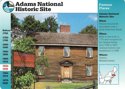 1994-01 Grolier Story of America #88.5 Adams National Historical Site Front