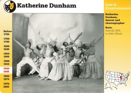 1994-01 Grolier Story of America Cards #89.13 Katherine Dunham Front