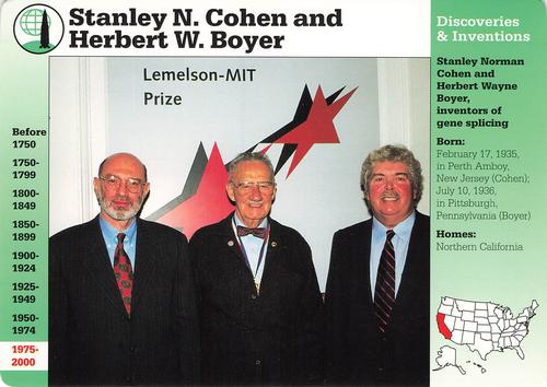 1994-01 Grolier Story of America Cards #91.17 Stanley N. Cohen and Herbert W. Boyer Front
