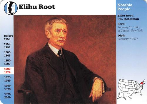 1994-01 Grolier Story of America Cards #92.2 Elihu Root Front