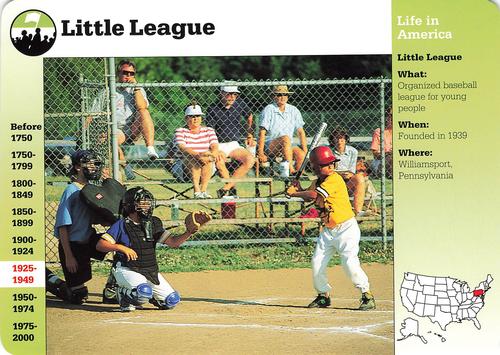 1994-01 Grolier Story of America Cards #92.7 Little League Front