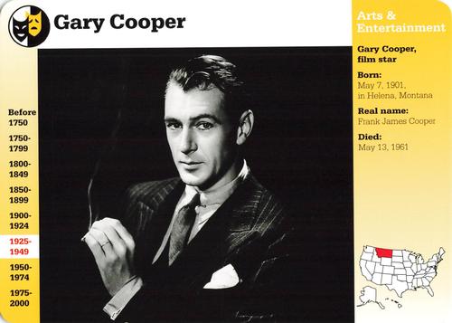 1994-01 Grolier Story of America #92.12 Gary Cooper Front
