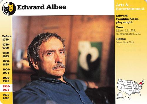 1994-01 Grolier Story of America Cards #92.13 Edward Albee Front
