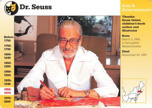 1994-01 Grolier Story of America Cards #95.15 Dr. Seuss Front