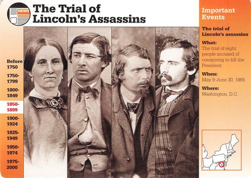 1994-01 Grolier Story of America Cards #96.12 The Trial of Lincoln's Assassins Front