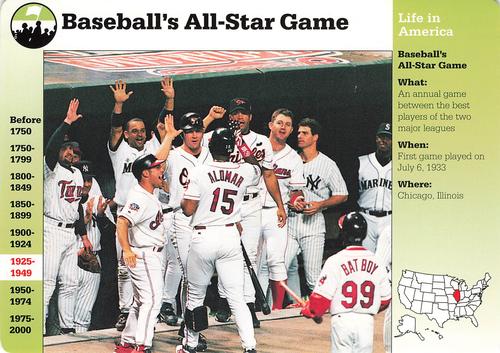 1994-01 Grolier Story of America Cards #97.9 Baseball's All-Star Game Front