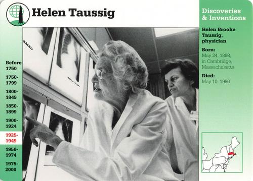1994-01 Grolier Story of America Cards #98.16 Helen Taussig Front