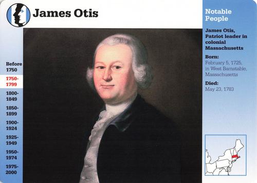 1994-01 Grolier Story of America Cards #99.3 James Otis Front