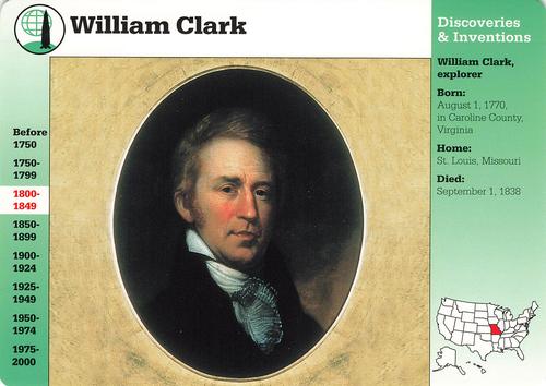 1994-01 Grolier Story of America Cards #99.11 William Clark Front