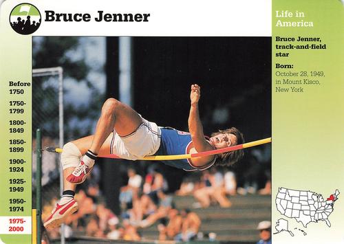 1994-01 Grolier Story of America Cards #100.11 Bruce Jenner Front