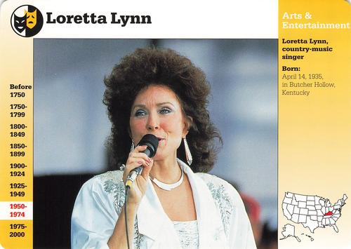 1994-01 Grolier Story of America #100.15 Loretta Lynn Front