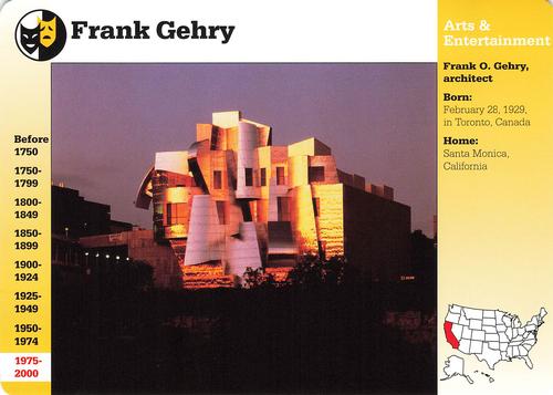1994-01 Grolier Story of America Cards #101.16 Frank Gehry Front