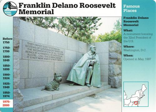1994-01 Grolier Story of America #116.5 Franklin Delano Roosevelt Memorial Front
