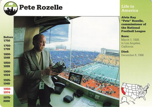 1994-01 Grolier Story of America #116.8 Pete Rozelle Front