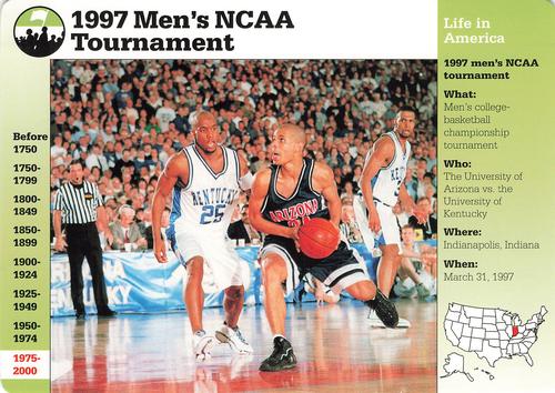1994-01 Grolier Story of America #116.9 1997 Men's NCAA Tournament Front