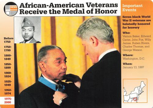 1994-01 Grolier Story of America #116.15 African-American Veterans Receive the Medal of Honor Front
