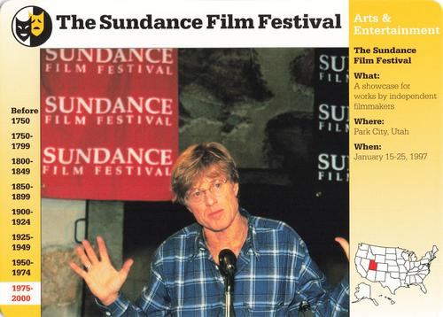 1994-01 Grolier Story of America Cards #116.16 The Sundance Film Festival Front