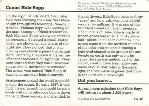 1994-01 Grolier Story of America #117.13 Comet Hale-Bopp Back
