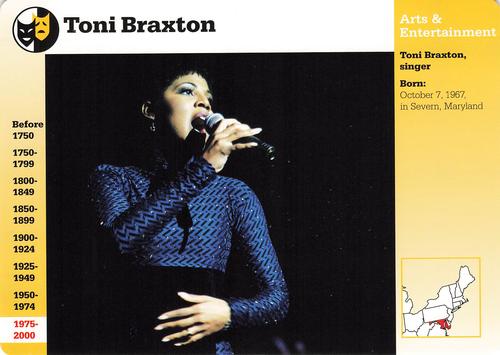 1994-01 Grolier Story of America #117.18 Toni Braxton Front