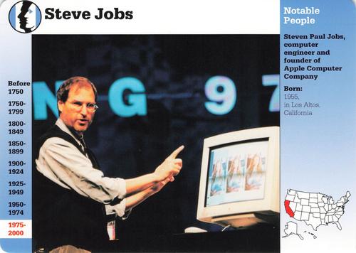 1994-01 Grolier Story of America #119.3 Steve Jobs Front