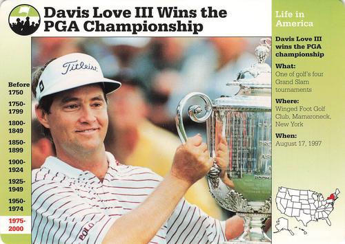 1994-01 Grolier Story of America #119.9 Davis Love III Wins the PGA Championship Front