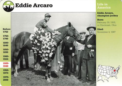 1994-01 Grolier Story of America #119.10 Eddie Arcaro Front