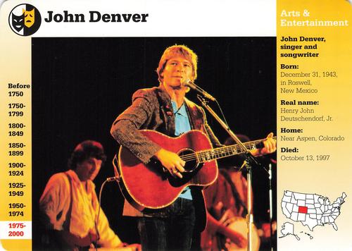 1994-01 Grolier Story of America #119.18 John Denver Front